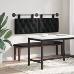 vidaXL Tête de lit suspendue Noir Velours
