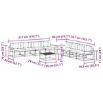 vidaXL Ensemble de canapés d'extérieur 9 pc Blanc et Beige Polyester