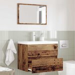 vidaXL Set de Meubles de Salle de Bain avec tiroir 2 Pièces Bois Ancien