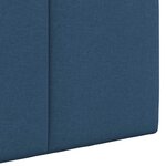 vidaXL Tête de lit suspendue Avec lumière LED Bleu Tissu