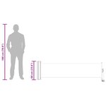 vidaXL Auvent latéral rétractable de patio 60x300 cm Gris