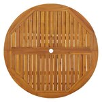 vidaXL Table pliable de jardin 110 cm Bois d'acacia massif