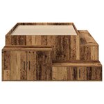 vidaXL Cadre de lit avec rangement avec stockage Bois Ancien 100 cm