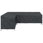 vidaXL Housse de meubles d'extérieur Noir 286 x 222 x 80 cm Tissu 420D