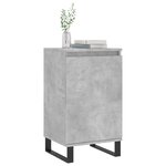 vidaXL Buffets 2 Pièces gris béton 40x35x70 cm bois d'ingénierie