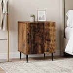 vidaXL Cabinet de chevet 2 pc Bois ancien 43 x 34 5 x 50 cm