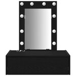 vidaXL Table de Toilette Noir 60 x 40 x 70 cm Bois d'ingénierie