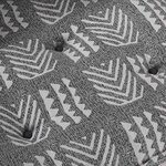 vidaXL Coussin de canapé sur palette Impression grise tissu