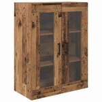 vidaXL Haut Armoire Bois Ancien 69 5 x 34 x 180 cm Bois d'ingénierie