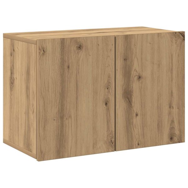 vidaXL Meuble TV mural chêne artisanal 60x30x41 cm