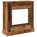 VidaXL Cadre de cheminée vieux bois 90x30x90 cm bois d'ingénierie