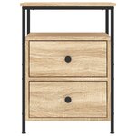 vidaXL Table de chevet chêne sonoma 44x45x60 cm bois d'ingénierie