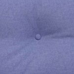 vidaXL Coussin de Dos Bleu denim 120 x 24 x 50 cm tissu
