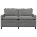 vidaXL Canapé Gris foncé 156 x 81 x 87 5 cm Velours