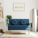 vidaXL Banc avec coussins bleu 113x64 5x75 5 cm tissu