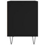 vidaXL Tables de chevet 2 Pièces noir 40x35x50 cm bois d’ingénierie