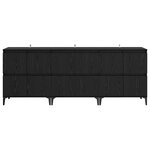 vidaXL Buffets 3 Pièces Chêne noir 60 x 35 x 70 cm Bois d'ingénierie