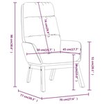 vidaXL Chaise de relaxation Crème Tissu