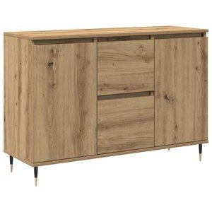 vidaXL Buffet Chêne artisanal 101 5 x 35 x 70 cm Bois d'ingénierie
