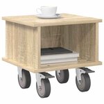 vidaXL Meuble TV Chêne Sonoma 37 x 35 x 35 cm Bois d'ingénierie