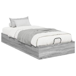 vidaXL Cadre de lit ottoman Gris Sonoma 193 x 120 x 25 cm