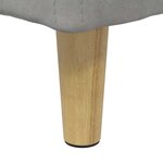 vidaXL Pouf de rangement Gris clair 40 x 40 x 45 cm Velours