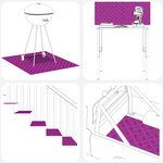 Plaques de vérif en alu vidaXL 4 Pièces antidérapantes 80x40 cm