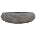 vidaXL Évier 40 x 12 cm Marbre Noir