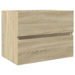 vidaXL Armoire d'évier Chêne sonoma 60x38 5x45 cm Aggloméré