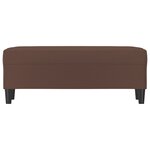 Banc banquette 100 x 35 x 41 cm similicuir marron 02_0010471