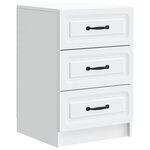 vidaXL Cabinet de chevet Blanc 43 x 41 x 63 5 cm Bois d'ingénierie