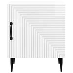 vidaXL Cabinet de chevet 2 Pièces Blanc brillant 43 x 34 5 x 50 cm