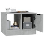 vidaXL Table basse gris béton 50x50x36 cm bois d'ingénierie