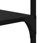 vidaXL Étagère Chêne noir 99 x 35 5 x 176 cm Bois d'ingénierie