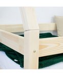 Lit cabane enfant NAKANA 140 x 200 bleu clair