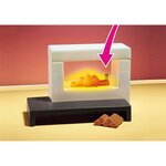 Playmobil 70207 - dollhouse la maison traditionnelle - salon avec cheminée