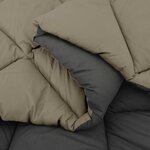 vidaXL Duvet d'hiver Gris clair et anthracite 200 x 140 cm Microfibre