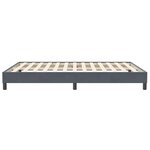vidaXL Cadre de lit sans matelas gris foncé 140x210 cm velours
