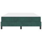 vidaXL Lit boxspring avec matelas Vert foncé 140 x 200 cm Velours