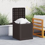 vidaXL Coffre de rangement jardin Marron 55x53x57 cm PP