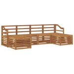 vidaXL Ensemble de canapés d'extérieur 6 pc Naturel