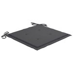 vidaXL Chaises de jardin lot de 6 avec coussins Bois de teck massif