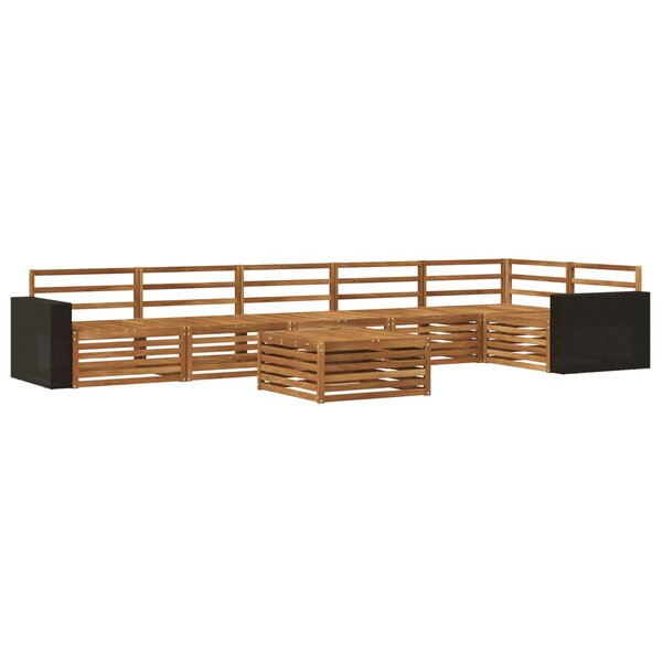vidaXL Ensemble de canapés d'extérieur 7 pc Naturel