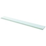 vidaXL Panneaux d'étagère 2 Pièces Verre Transparent 110x12 cm