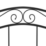 vidaXL Cadre de lit sans matelas noir métal 120x200 cm