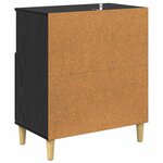 vidaXL Buffet Chêne noir 35 x 60 x 70 cm Bois d'ingénierie