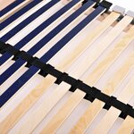 vidaXL Sommiers à lattes sans matelas 2 Pièces avec 42 lattes 90x200 cm