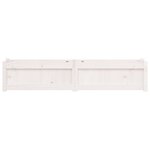 vidaXL Jardinière blanc 150x31x31 cm bois massif de pin