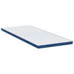 vidaXL Coussins de Matelas Blanc et Bleu 70 x 200 cm
