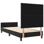 vidaXL Cadre de Lit Noir 90x190 cm Velours